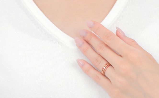 セブン クラブ ダイヤリング 0.07CT R3987DI-R ピンクゴールド【サイズ