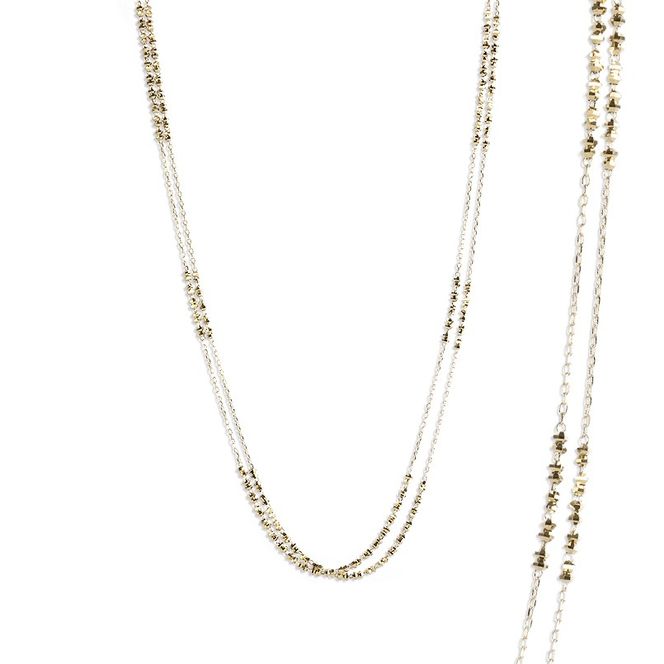 18金 ネックレス レディース チェーン 70cm ゴールド ロングネックレス