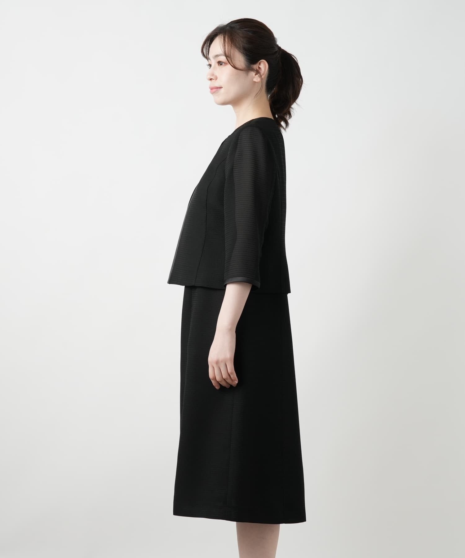 セットアップ風ワンピース【ブラックフォーマル】|レリアン | レリアン