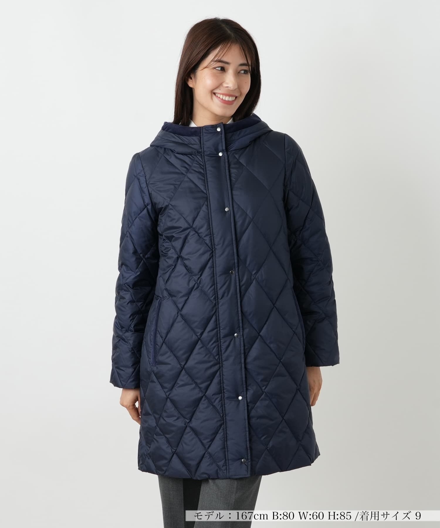 フーデッドダウンコート【Leilian WHITE LABEL】|レリアン | レリアン