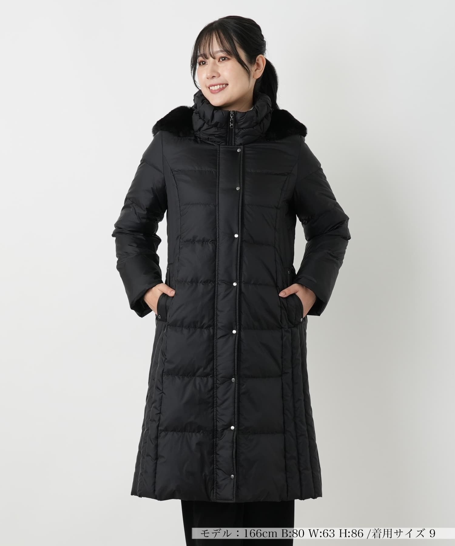 フーデッドダウンコート【Leilian WHITE LABEL】|レリアン | レリアン