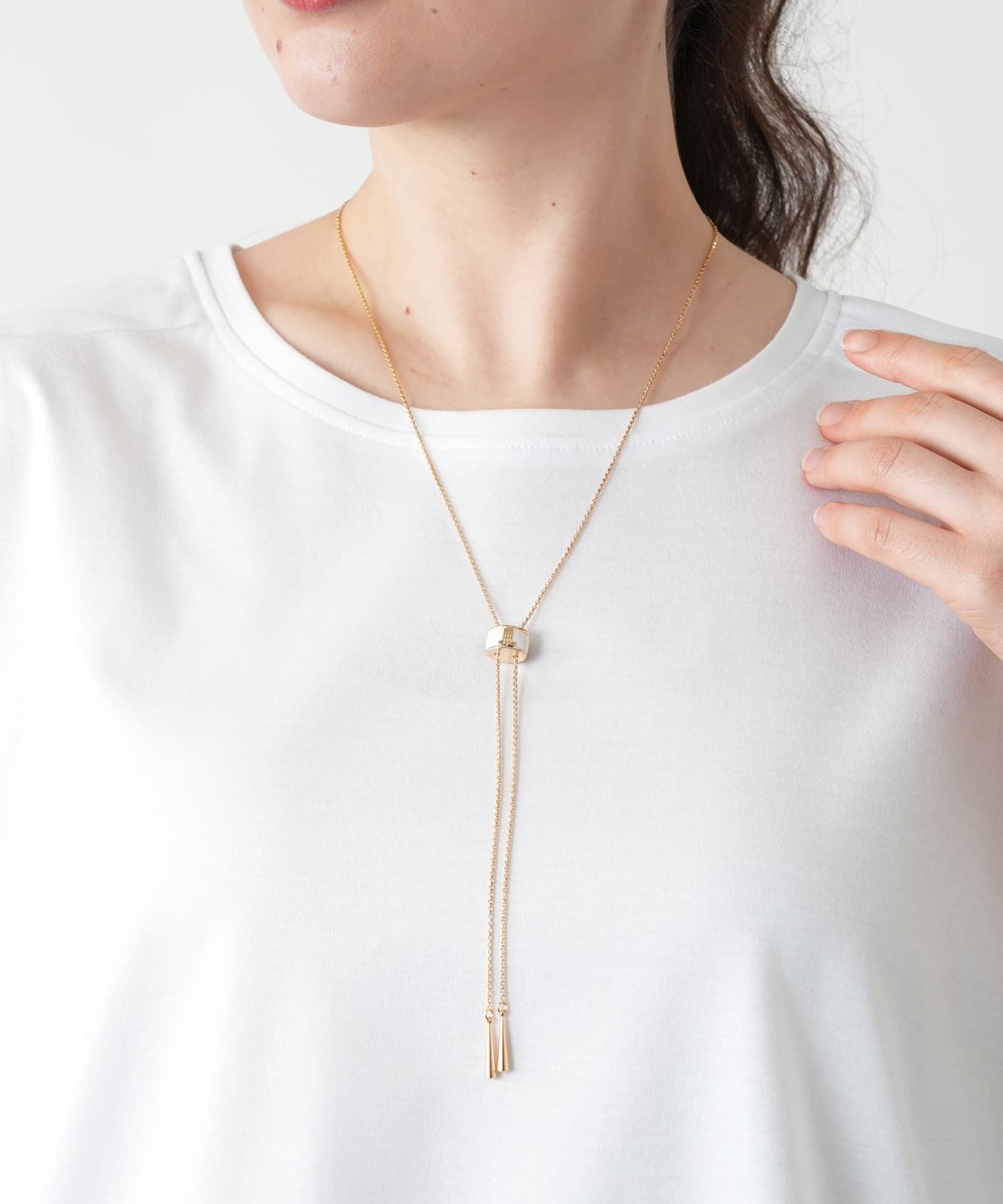 セサンパ モノトーン リバーシブル スライドネックレス|LANVIN en Bleu