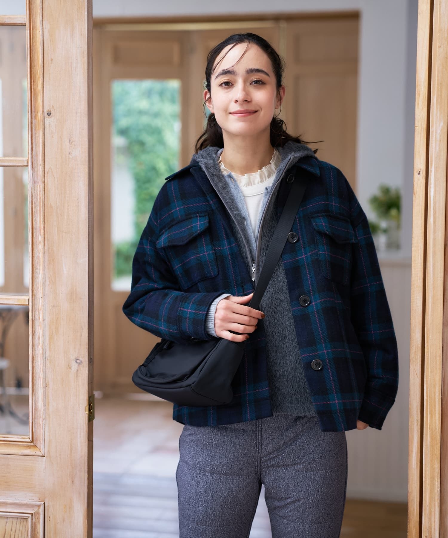 チェック柄中わたジャケット|キャラ・オ・クルス | レリアン公式