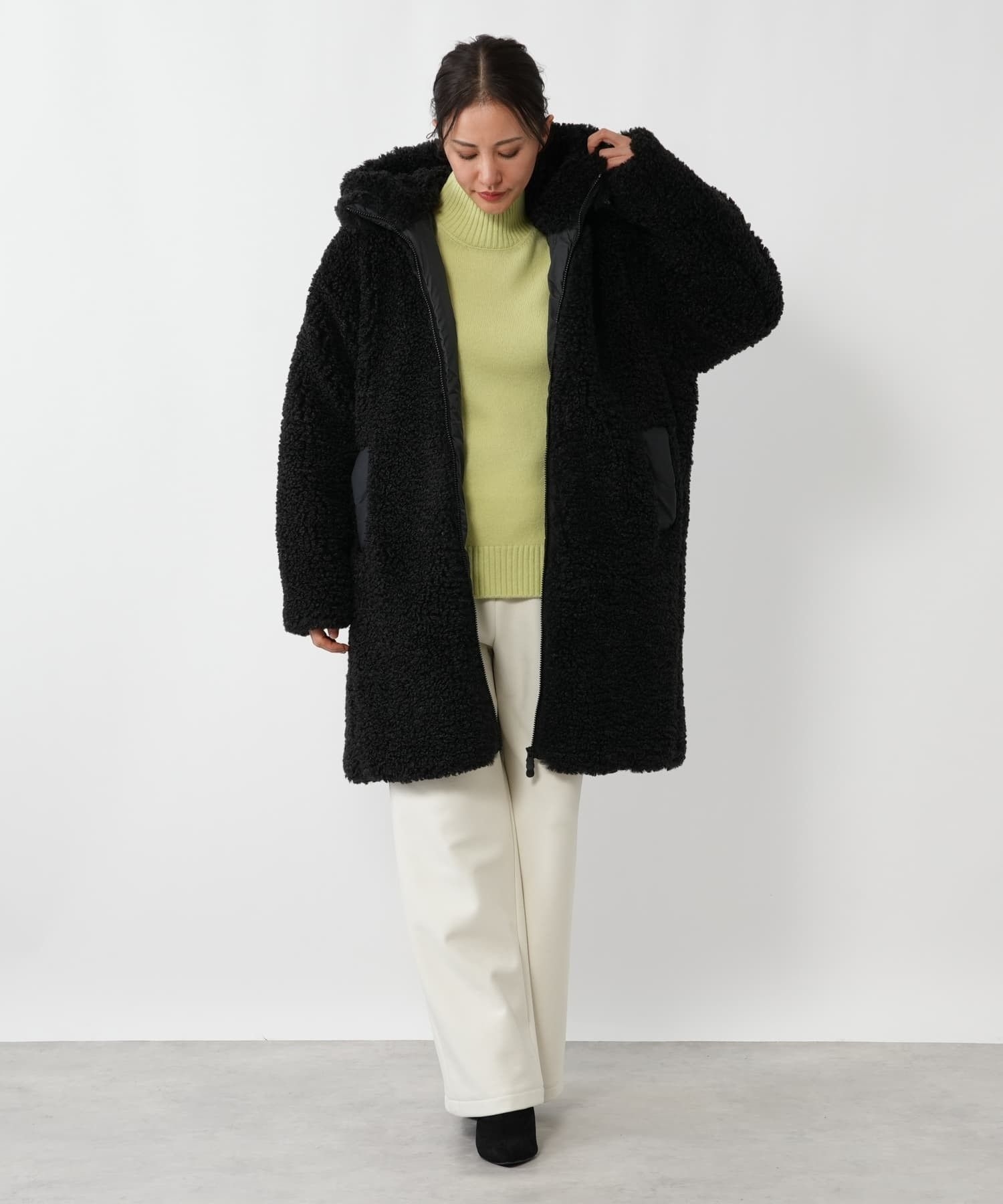 フーデッドボアコート【SAVE THE DUCK】|ネミカ | レリアン公式