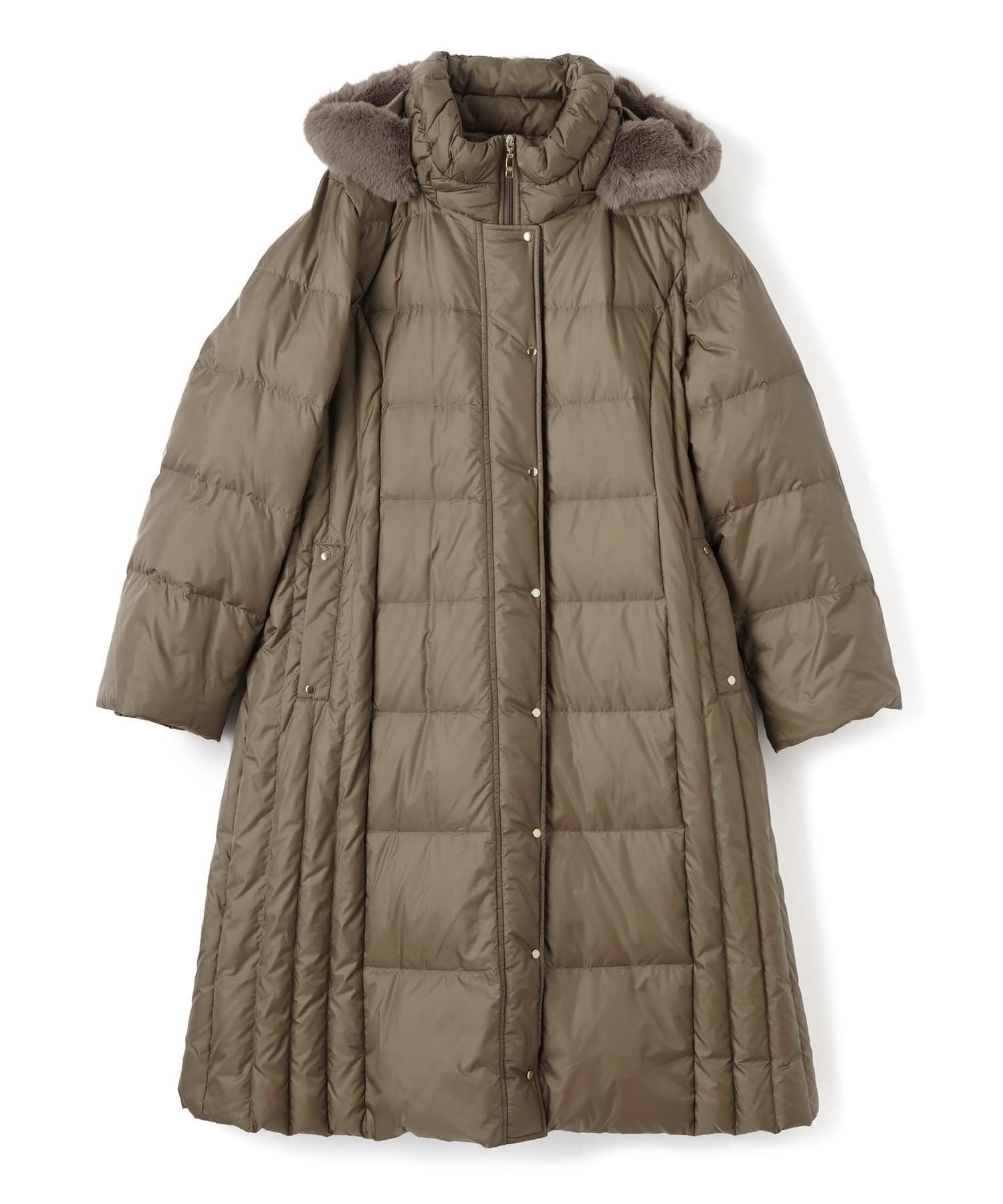 店舗人気】フーデッドダウンコート【Leilian WHITE LABEL】|レリアン