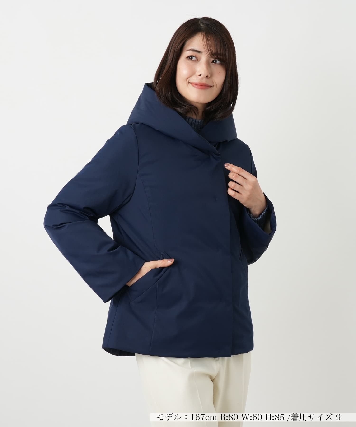 フーデッドダウンコート【Leilian WHITE LABEL】|レリアン | レリアン