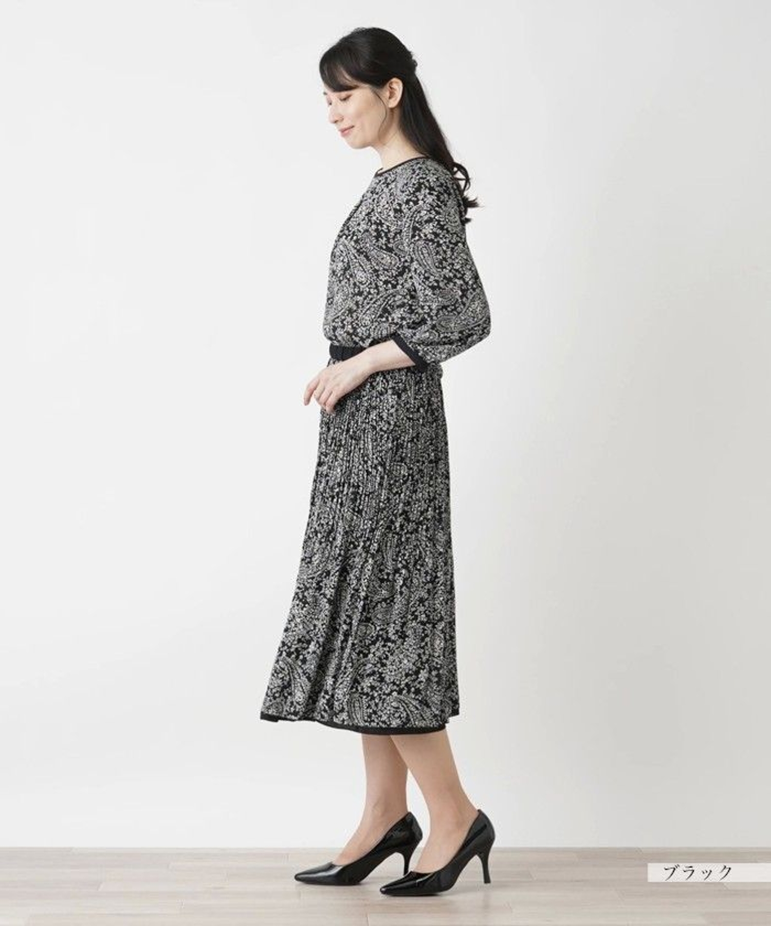 リバーシブルプリーツスカート【Leilian WHITE LABEL】|レリアン