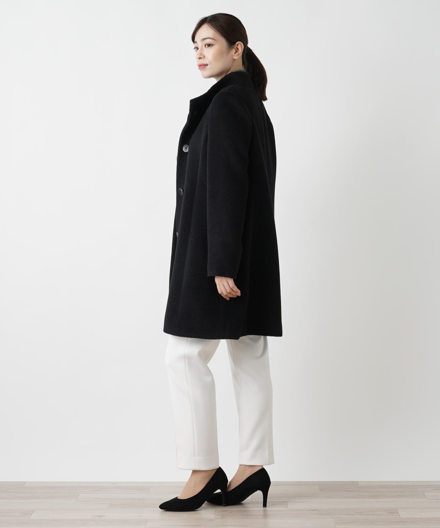 アルパカ混スタンドカラーコート|レリアン | レリアン公式オンラインストア