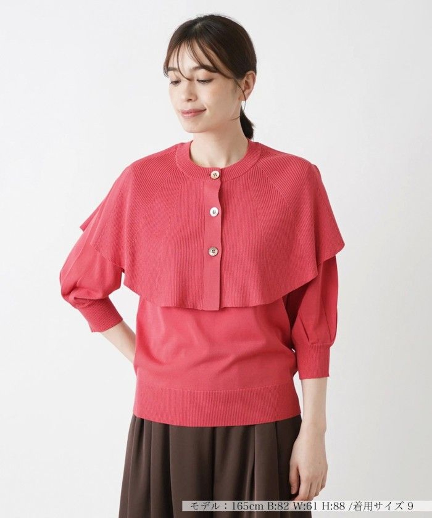 洗えるセーターアンサンブル【Leilian WHITE LABEL】|レリアン