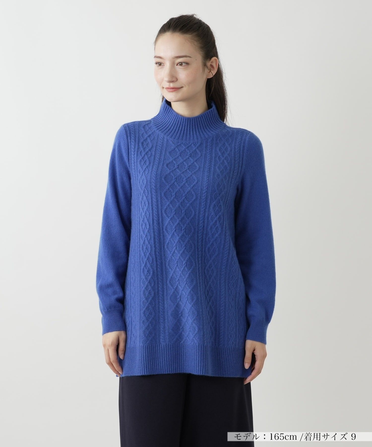 カシミヤハイネックニット【Leilian WHITE LABEL】|レリアン