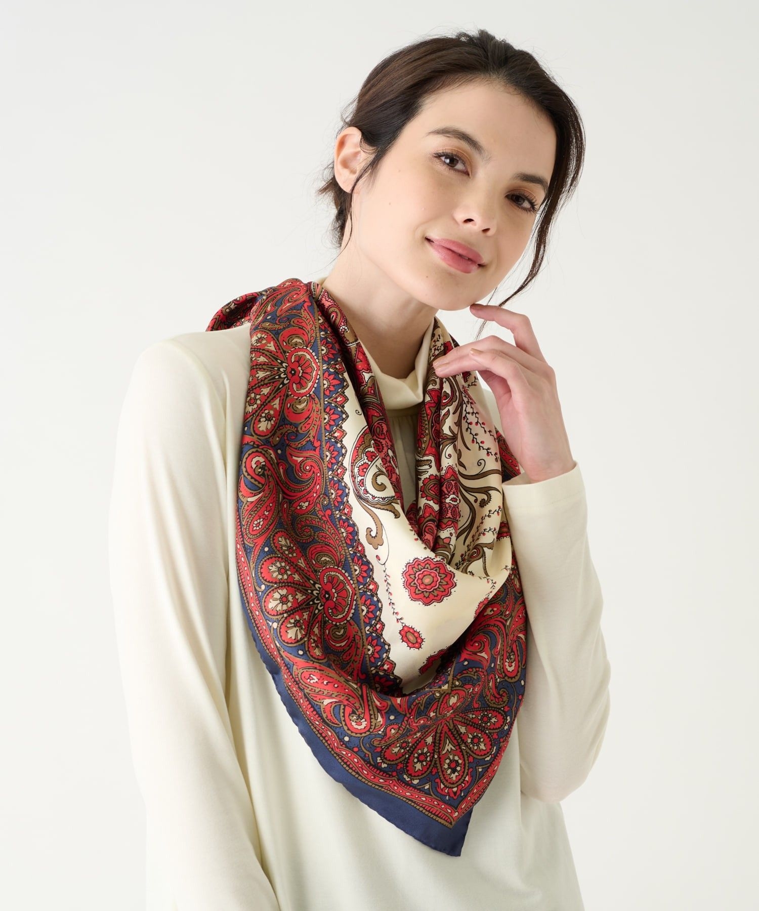 ペイズリー柄スカーフ|レリアン | レリアン公式オンラインストア