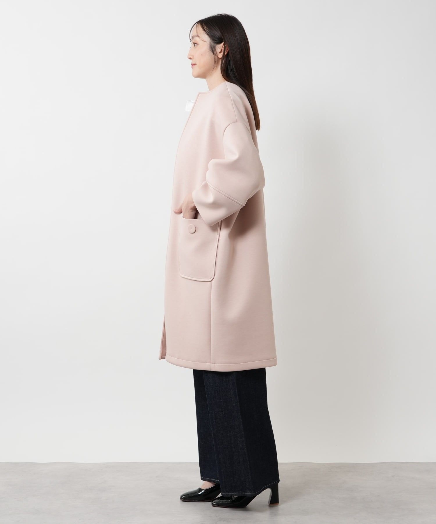 ノーカラーコート【NEMIKA】|ネミカ | レリアン公式オンラインストア