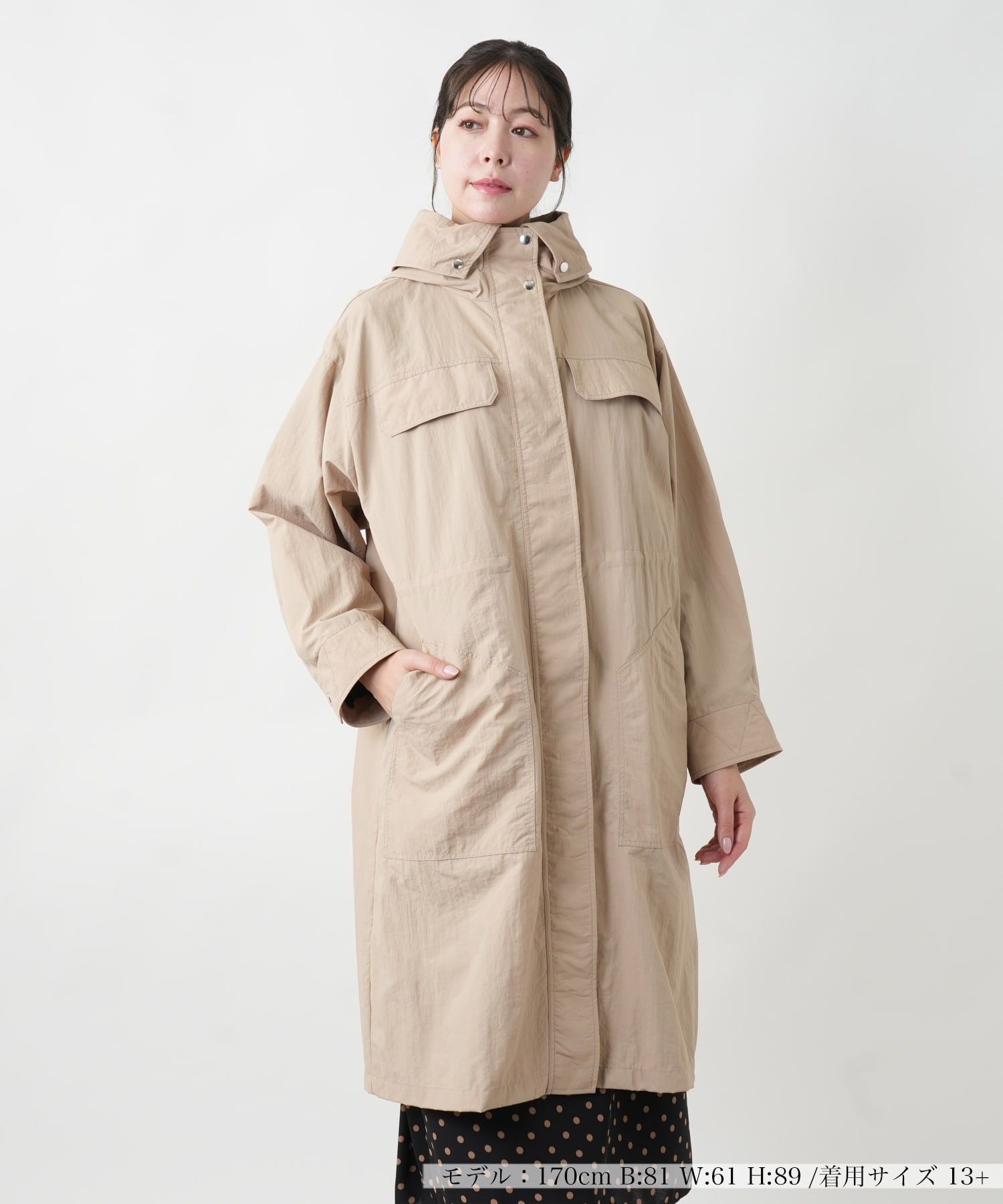 フード付きロングコ－ト|レリアン プラスハウス | レリアン公式