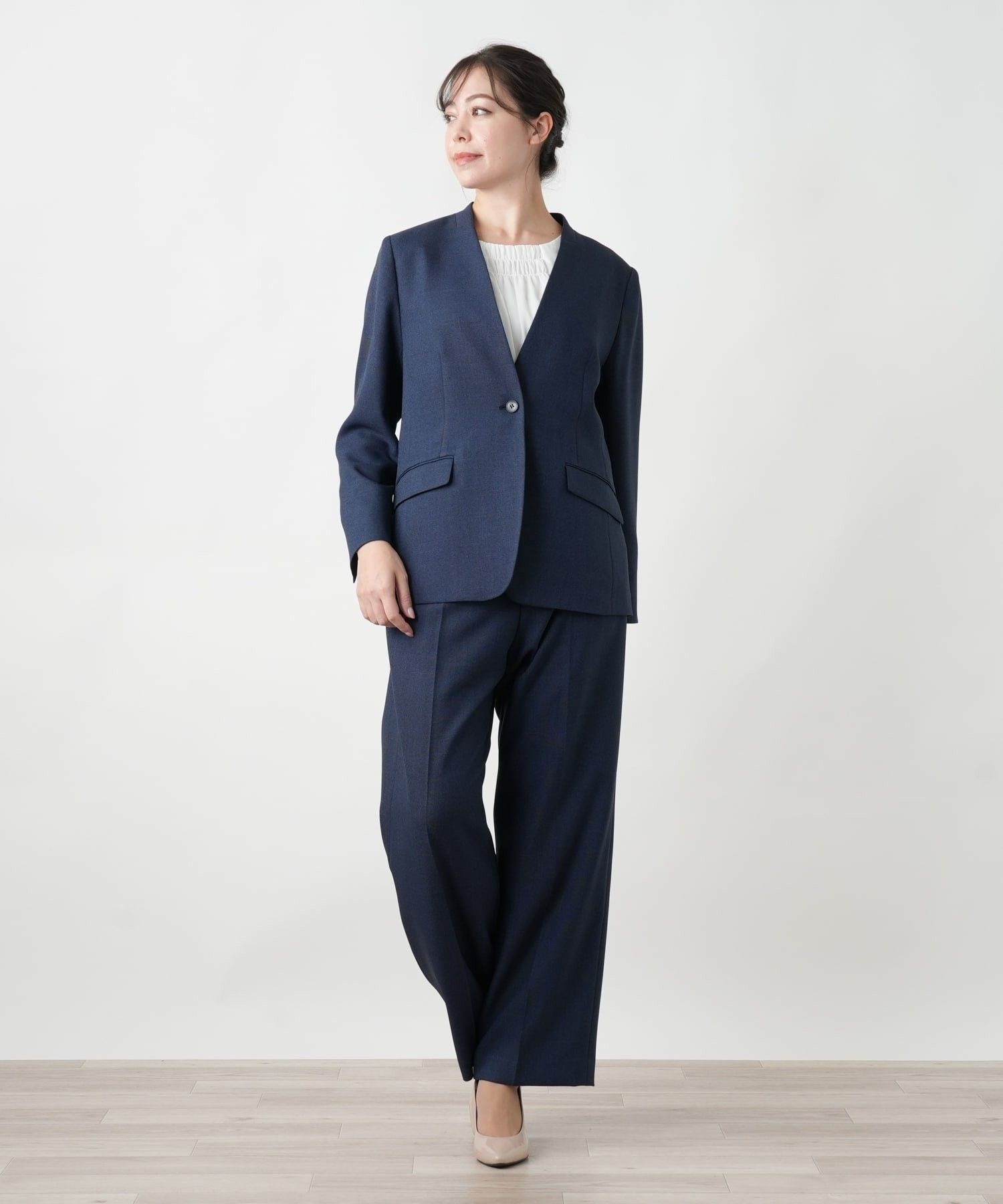 店舗人気】洗えるパンツスーツ【セレモニースタイル】|レリアン プラス