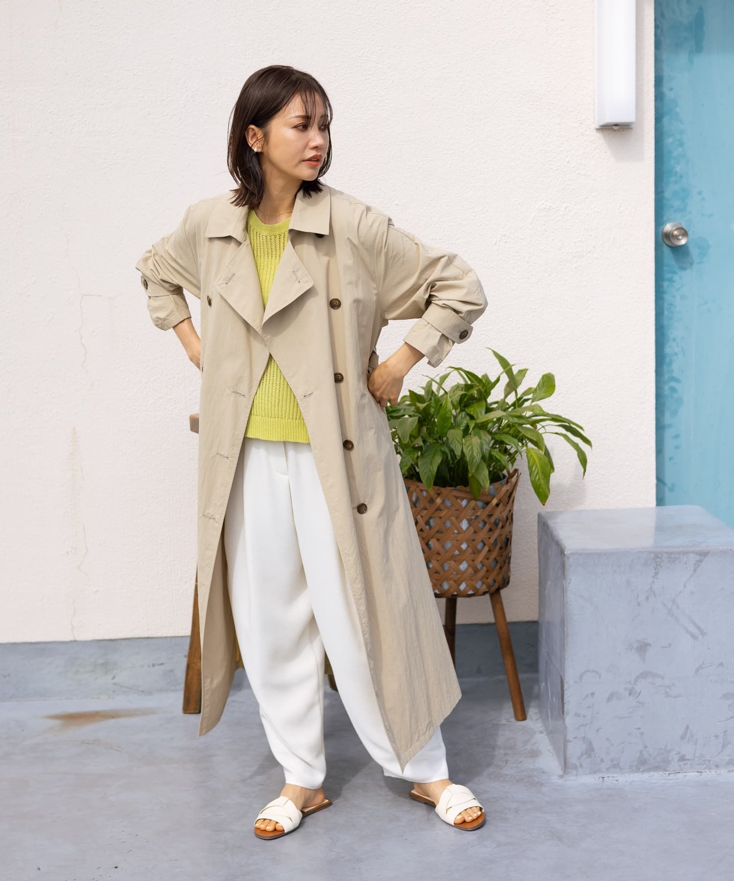 ロングトレンチコート【NEMIKA】|ネミカ | レリアン公式オンラインストア