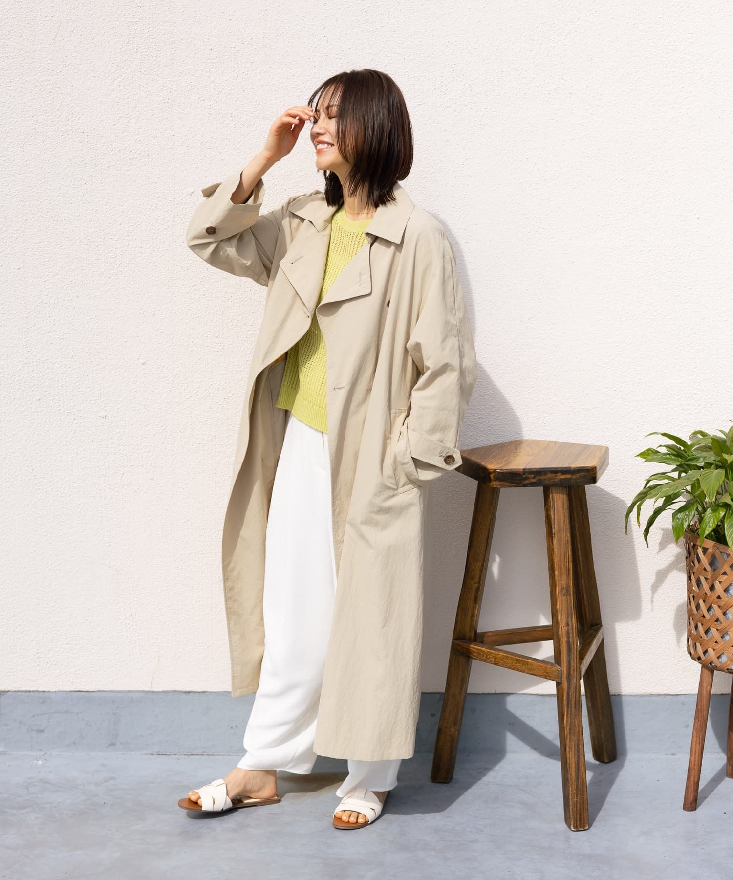 ロングトレンチコート【NEMIKA】|ネミカ | レリアン公式オンラインストア