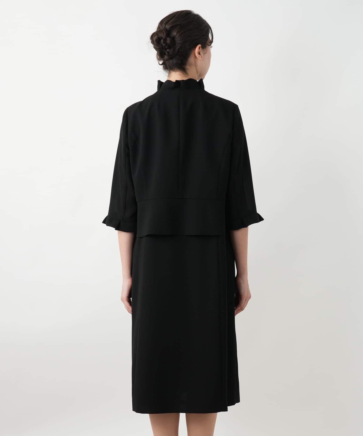 セットアップ風ワンピース【ブラックフォーマル】|レリアン プラス