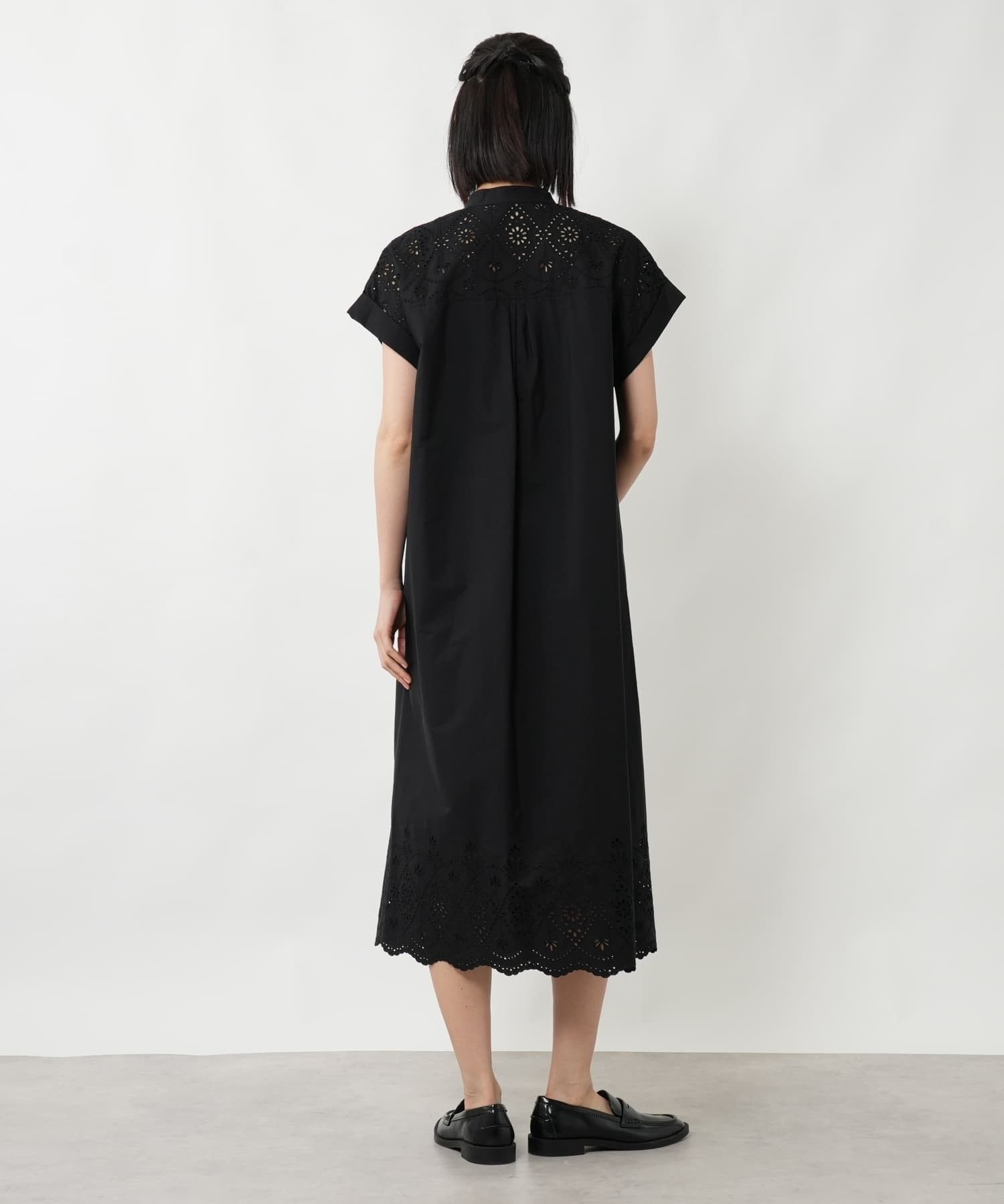 レース切替フレンチスリーブシャツワンピース【TICCA】|ネミカ