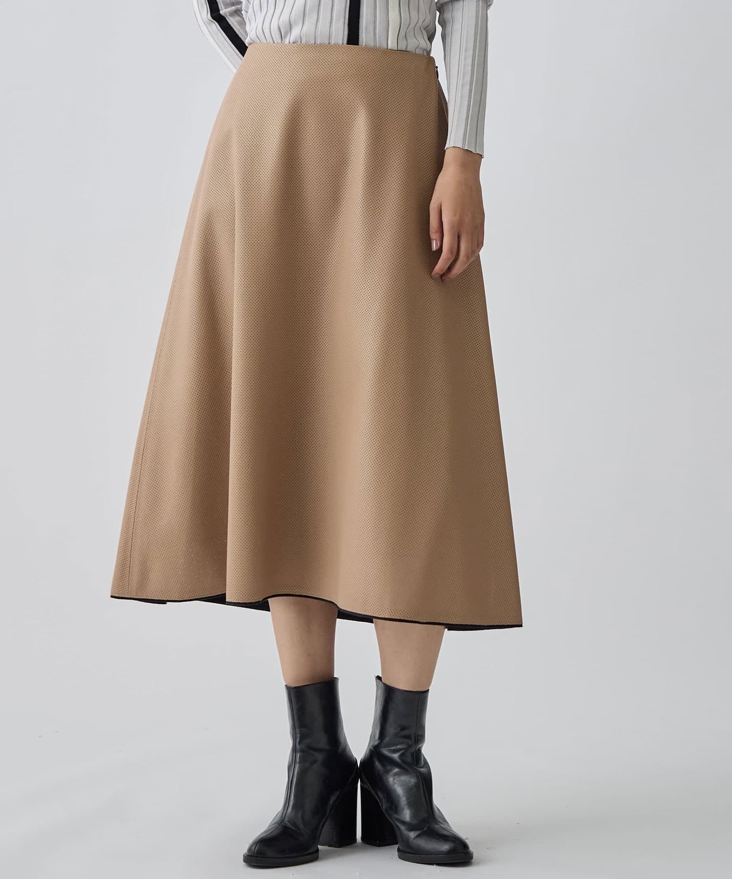 パンチングレザーライクスカート|LANVIN COLLECTION | LANVIN