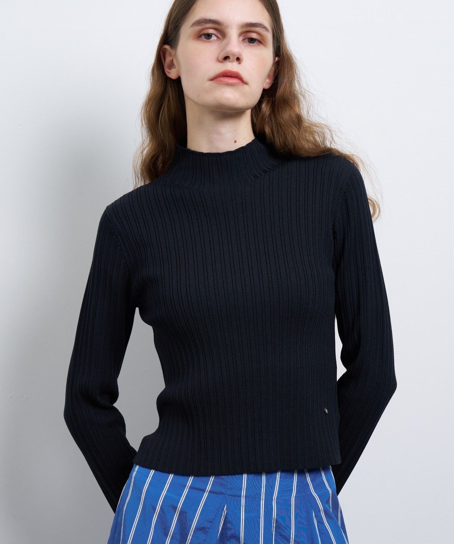 ランダムリブハイネックニット|LANVIN en Bleu | LANVIN en Bleu