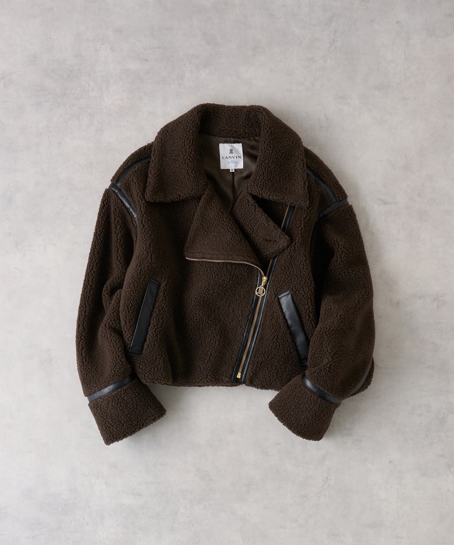 ボアライダースジャケット|LANVIN en Bleu | LANVIN en Bleu