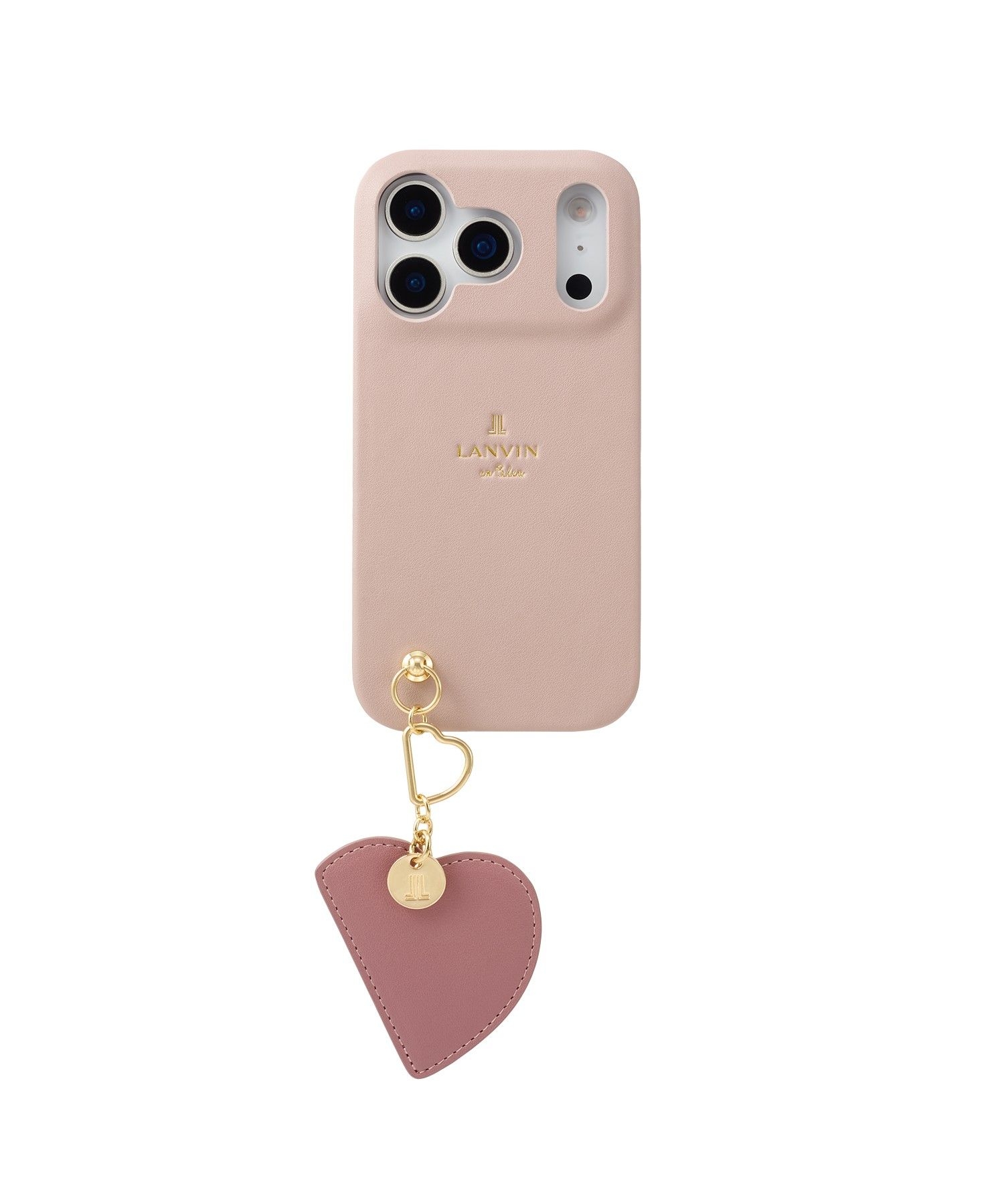 iPhone 17 Pro ハートミラーチャーム スマホケース [ Pink ]|LANVIN en