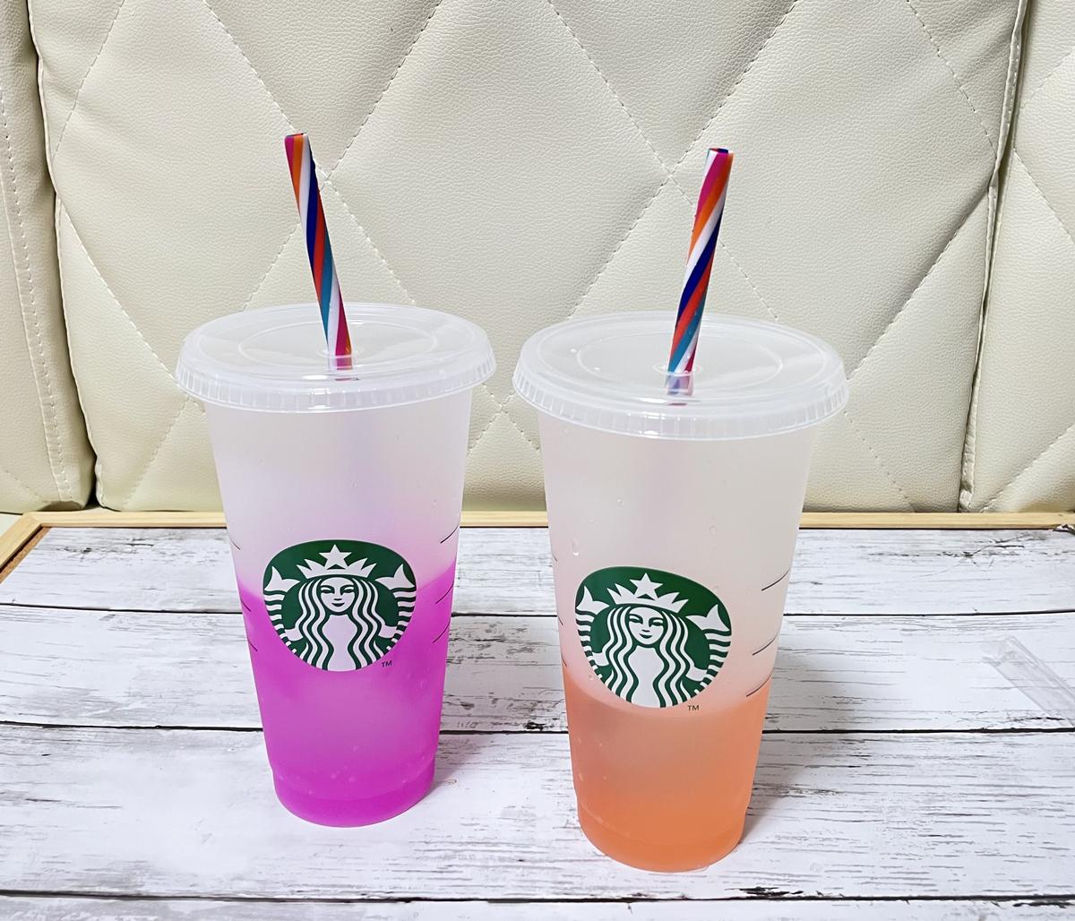 6個】カラーチェンジング リユーザブル ホットカップ473ml 6個】カラー