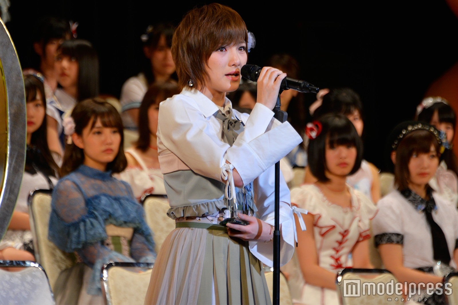 AKB48岡田奈々、2年連続選抜入りで涙「グループの風紀委員長目指す