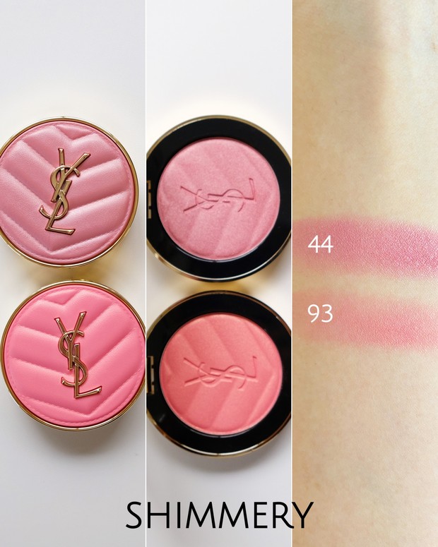 YSL（イヴ・サンローラン）の新チークをスウォッチ！ 3つの質感から