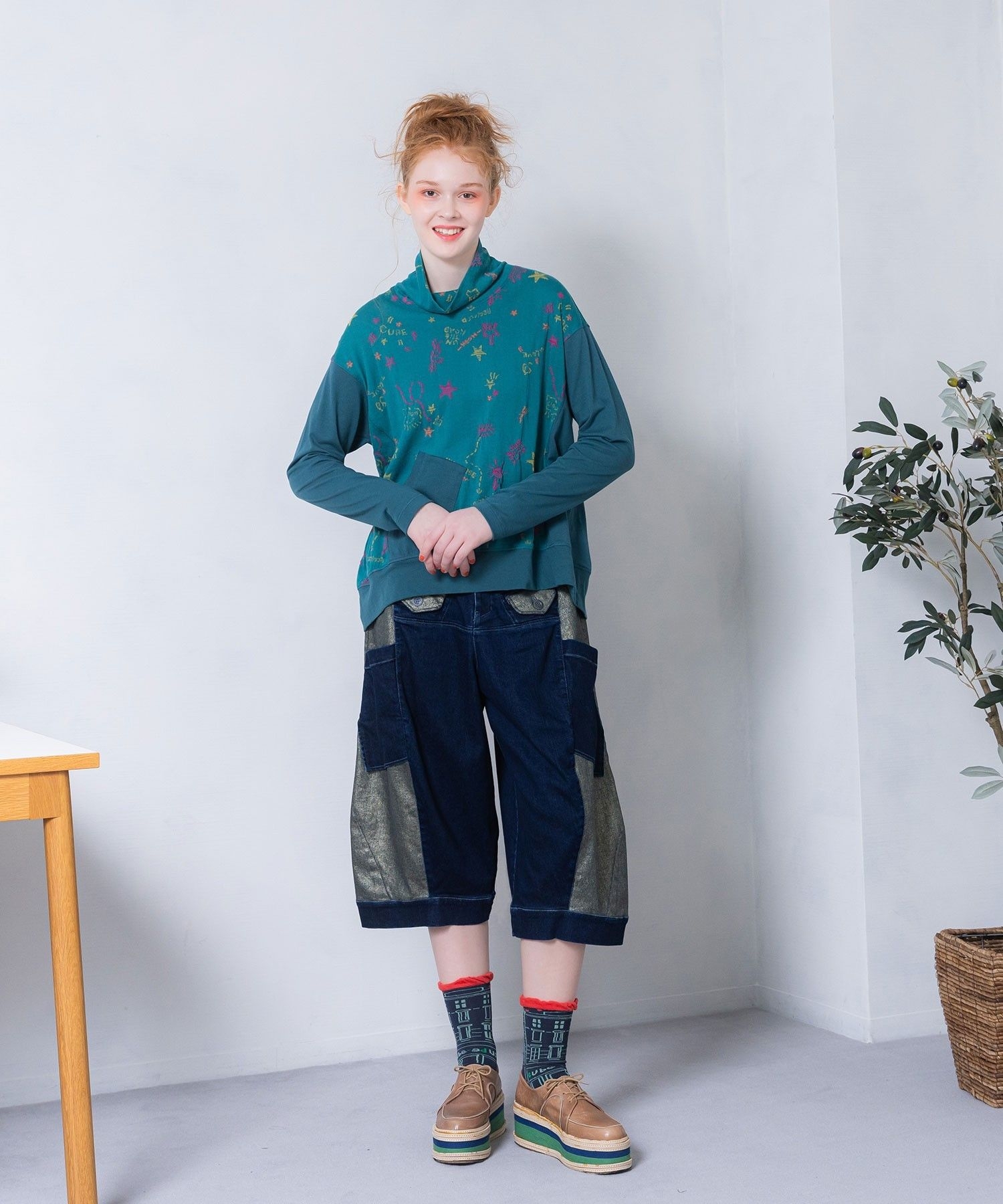 シャイニーデニム パンツ|Cube-Cube | Sensounico ONLINE STORE