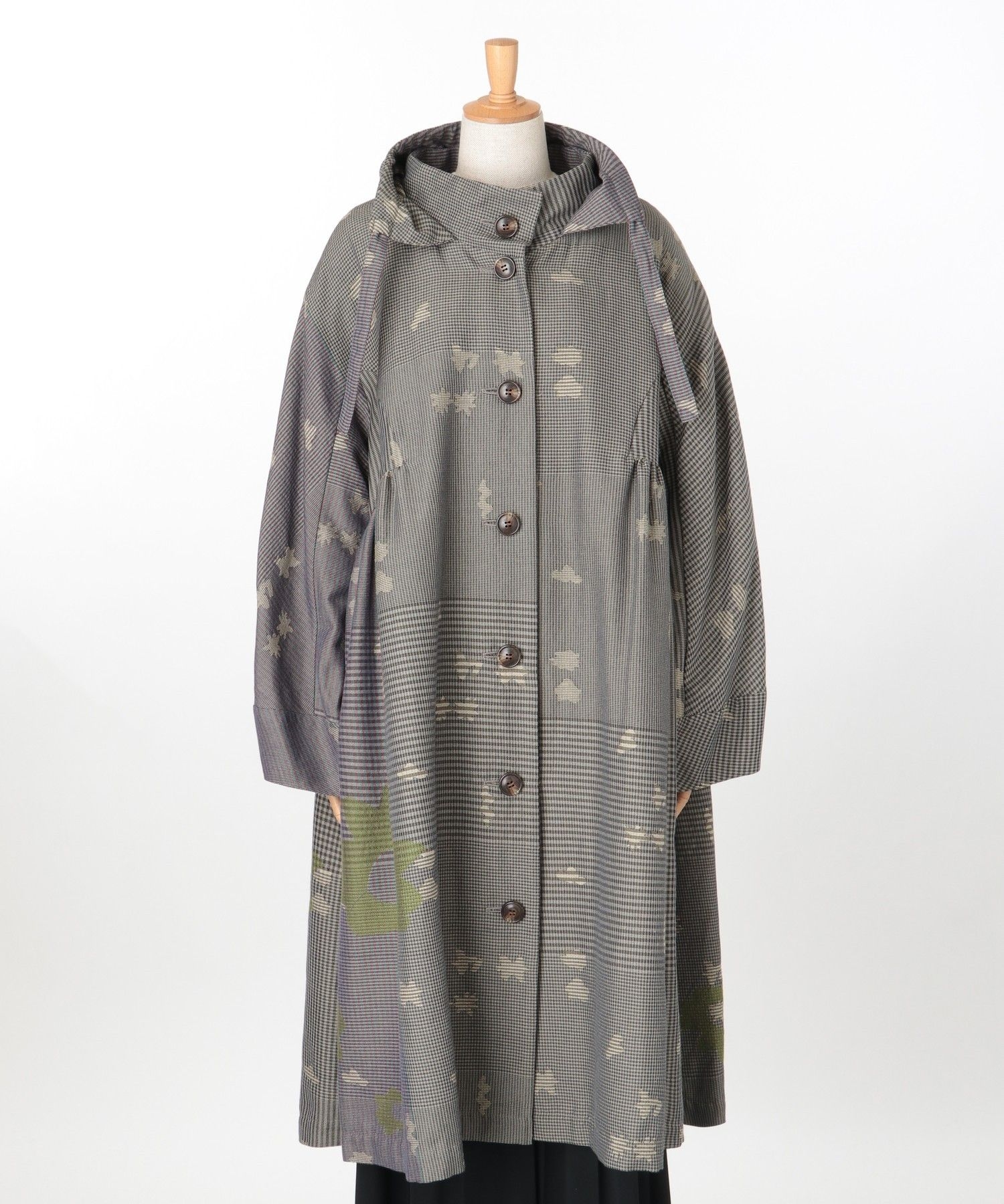 ギンガムフラワーカット コート|慈雨 | Sensounico ONLINE STORE