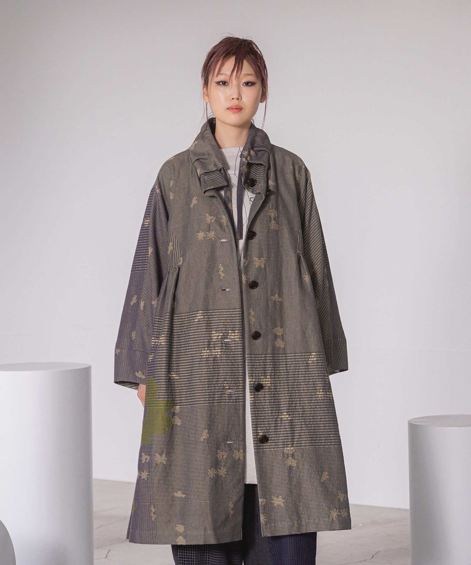 ギンガムフラワーカット コート|慈雨 | Sensounico ONLINE STORE