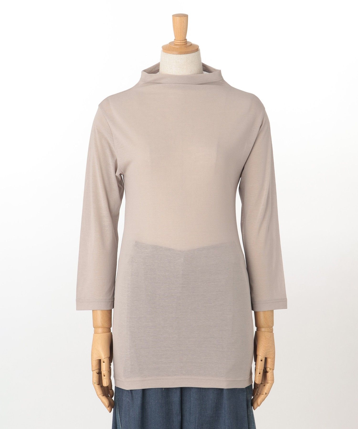 クリアーナ2 7分袖 ボトルネックプルオーバー|Sensounico | Sensounico