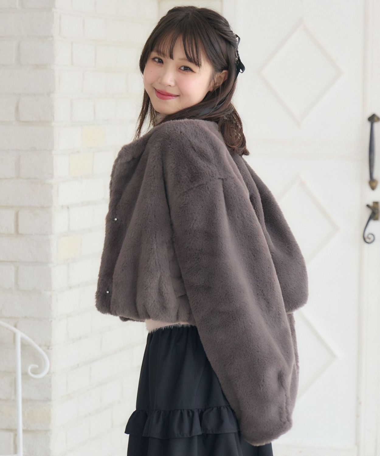 リバイバル】ノーカラーFファーJK|ems excite | RETRO GIRL ONLINE