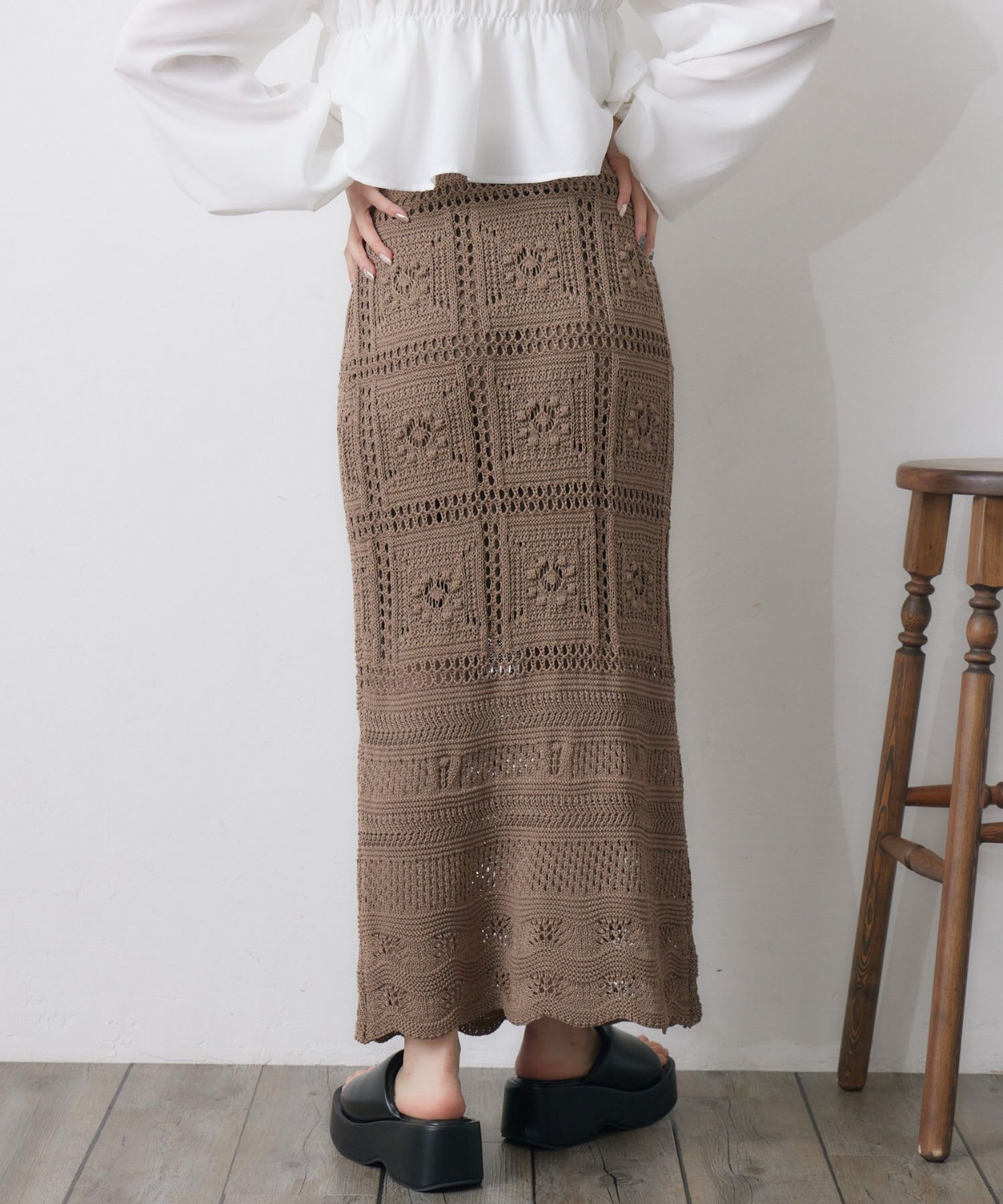 透かし編みニットSK|RETRO GIRL | RETRO GIRL ONLINE STORE レトロ