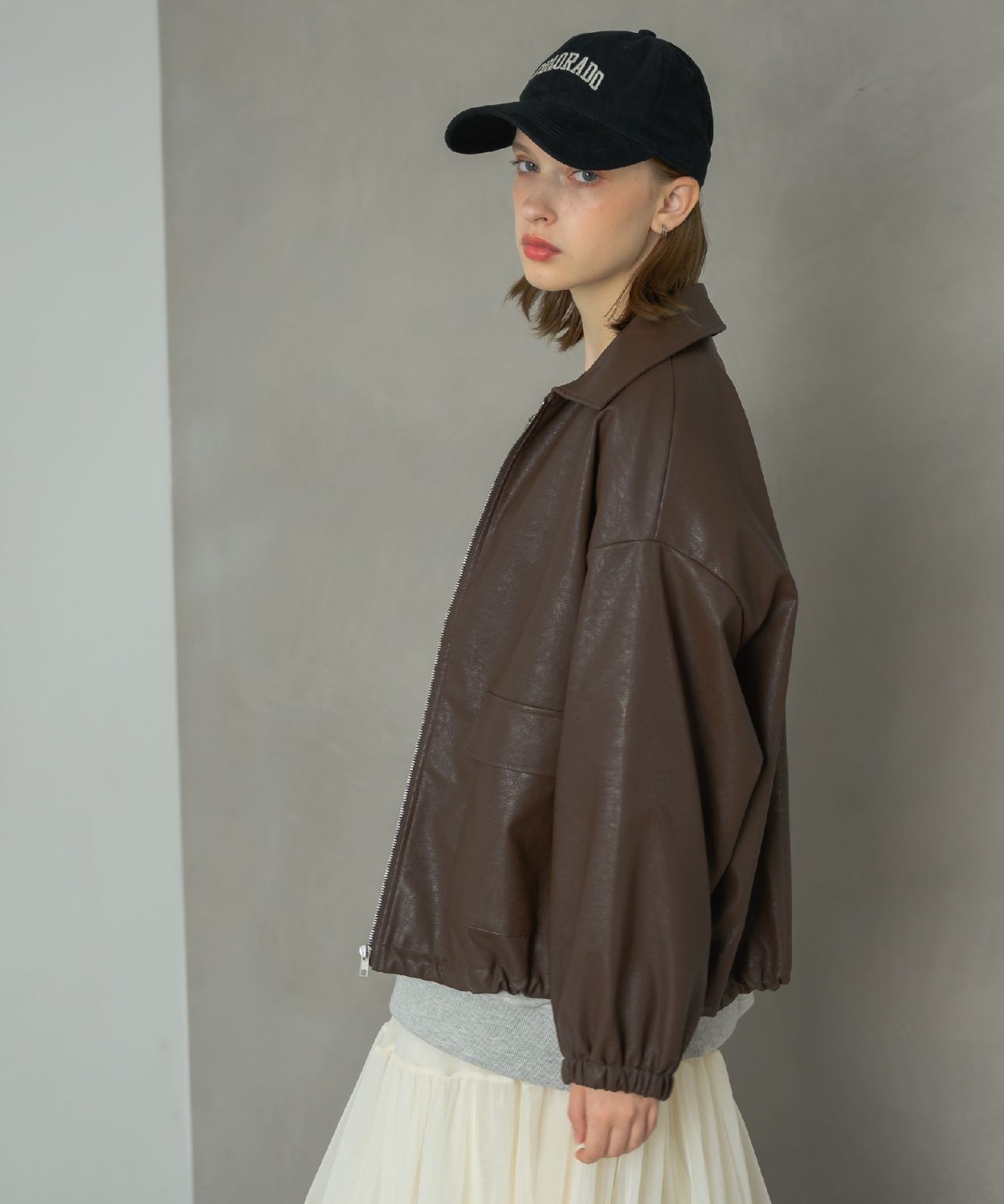 裾ドロストFレザーJK|RETRO GIRL | RETRO GIRL ONLINE STORE レトロ