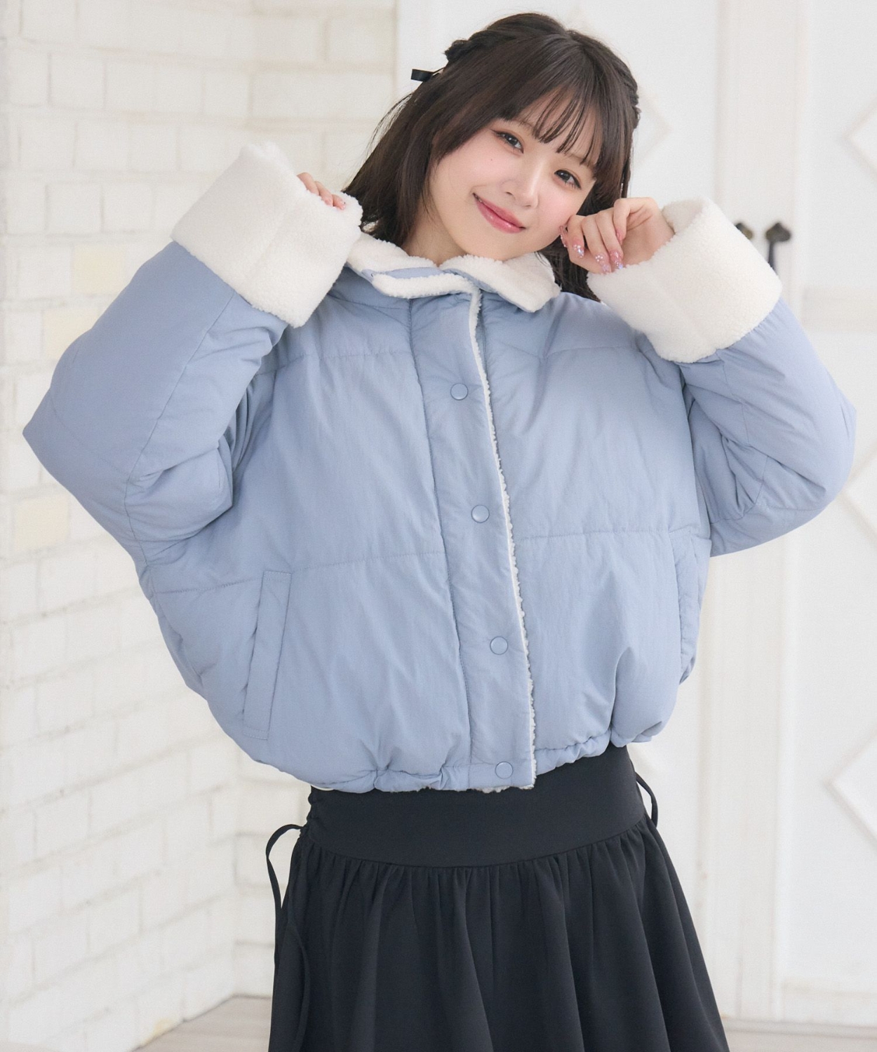 ボア中綿ブルゾン|ems excite | RETRO GIRL ONLINE STORE レトロガール