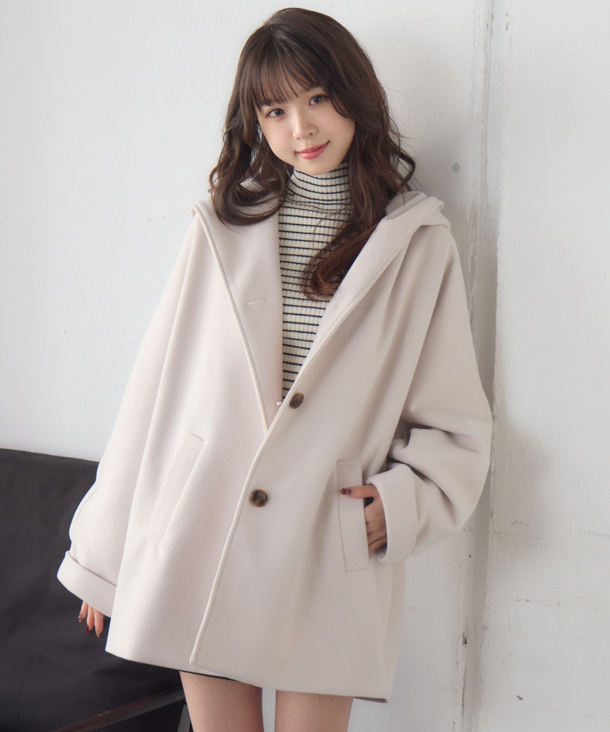 Fウールフードミディコート|RETRO GIRL | RETRO GIRL ONLINE STORE