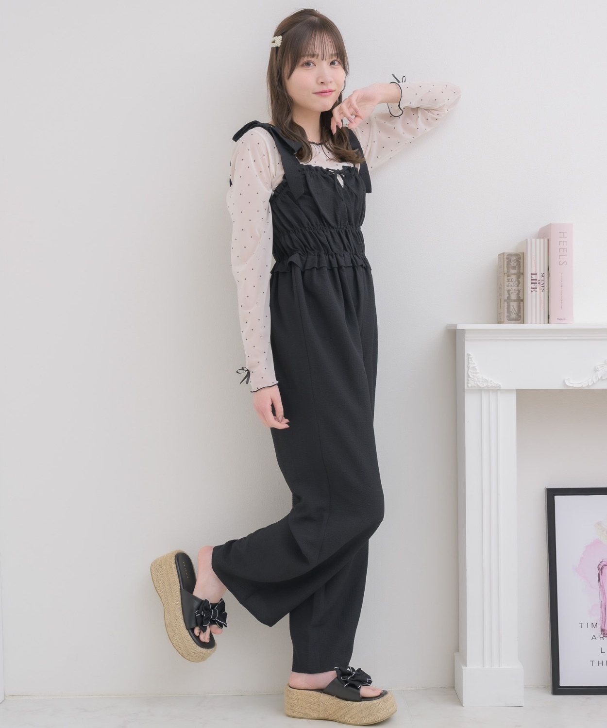 肩リボンサロペット|ems excite | RETRO GIRL ONLINE STORE レトロ