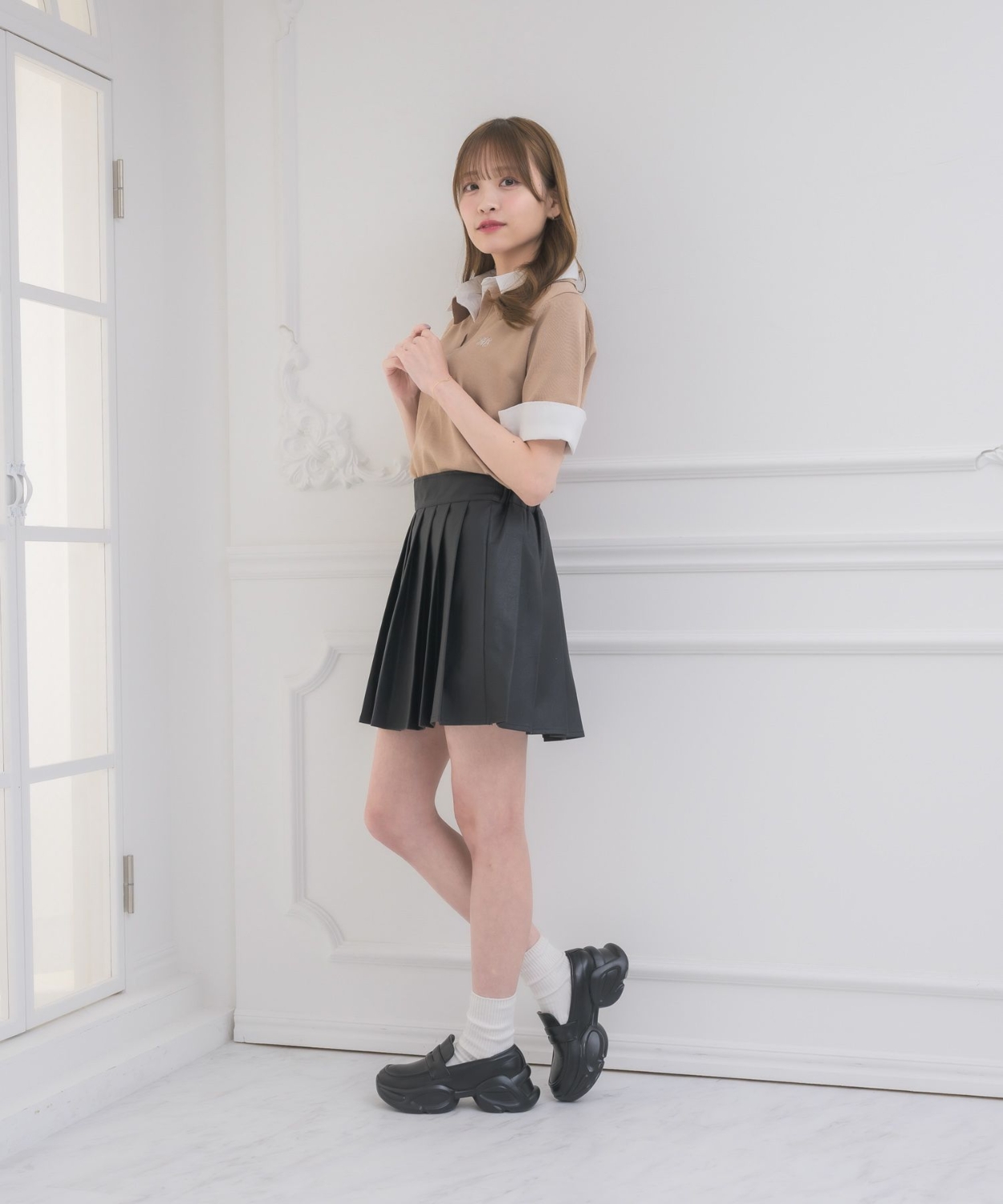 スキッパーSHレイヤード風NT|ems excite | RETRO GIRL ONLINE STORE