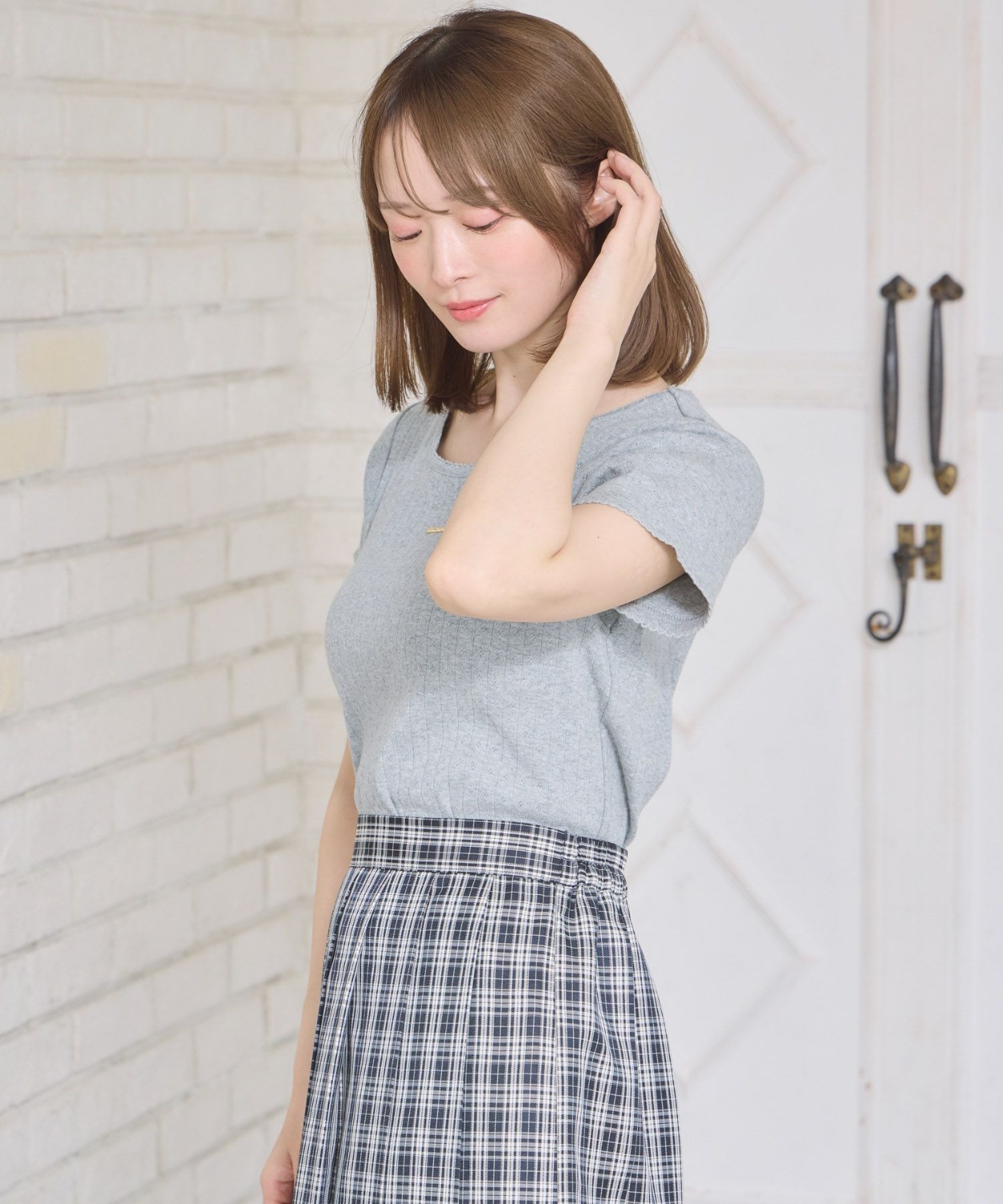 プレート付き針抜きTEE|ems excite | RETRO GIRL ONLINE STORE レトロ