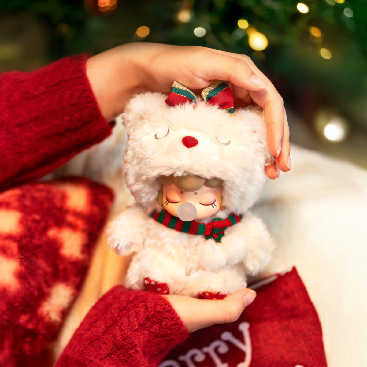 Rolife Christmas Bear Plush Pendant MN002 | Christmas Plush Gift