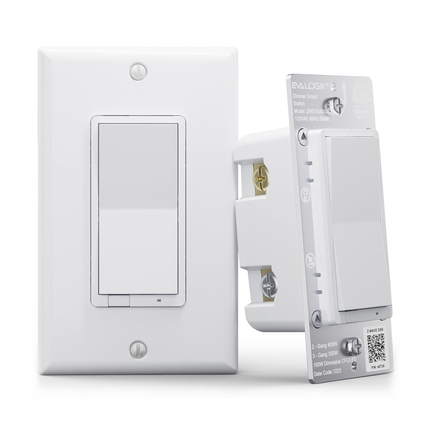 Z-Wave Plus Smart Dimmer Light Switch | Built-in Z-Wave Repeater