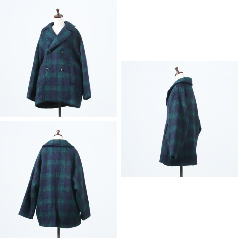 TICCA (ティッカ) チェックシャギーPコート