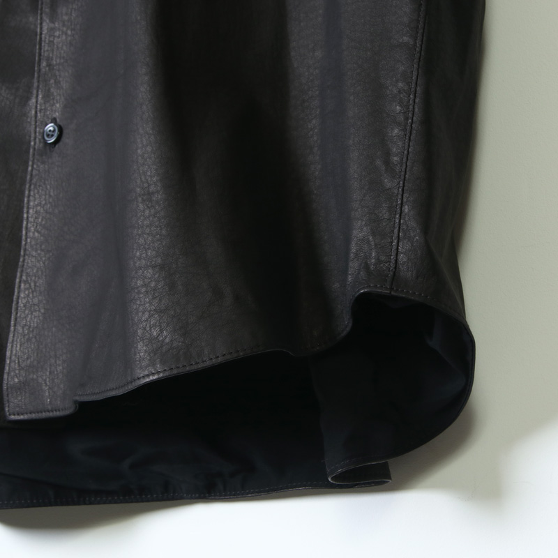 COMOLI (コモリ) レザー コモリシャツ