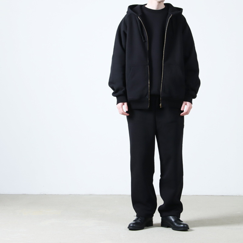 COMOLI (コモリ) コットン裏毛 ジップパーカ