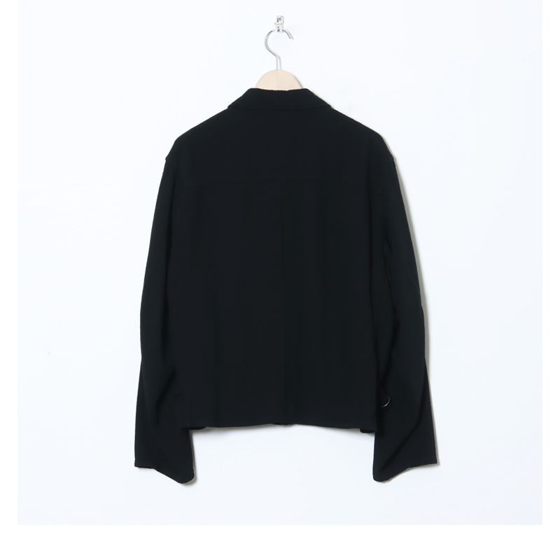 COMOLI (コモリ) シルクネップ ジップショートジャケット