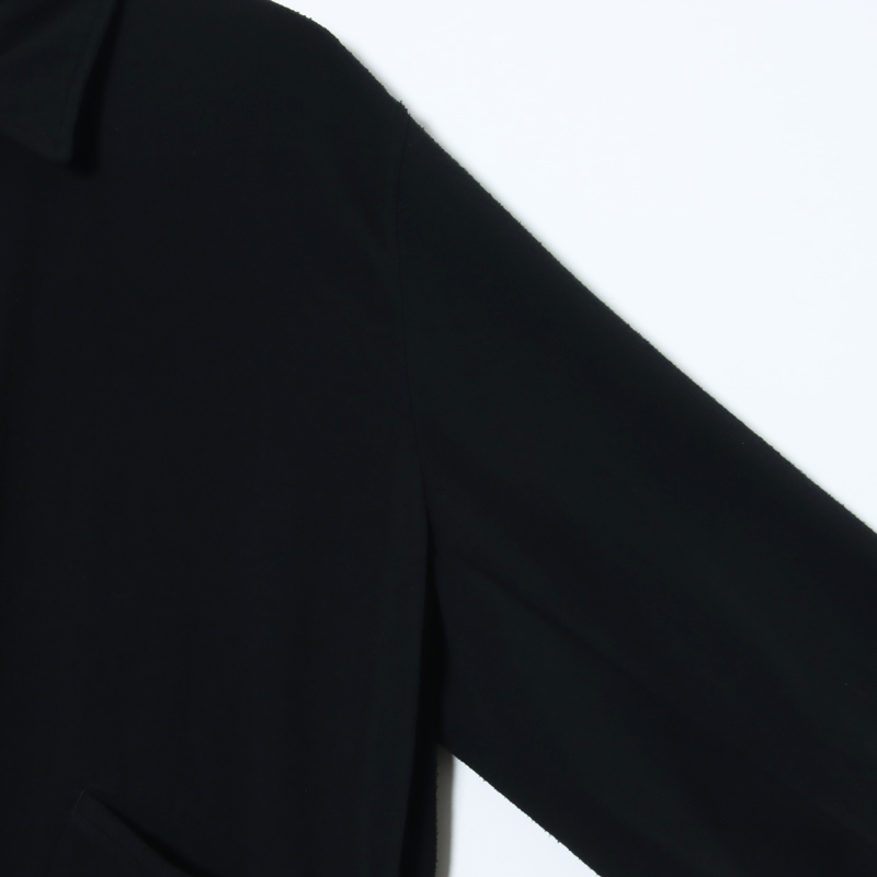 COMOLI (コモリ) シルクネップ ジップショートジャケット