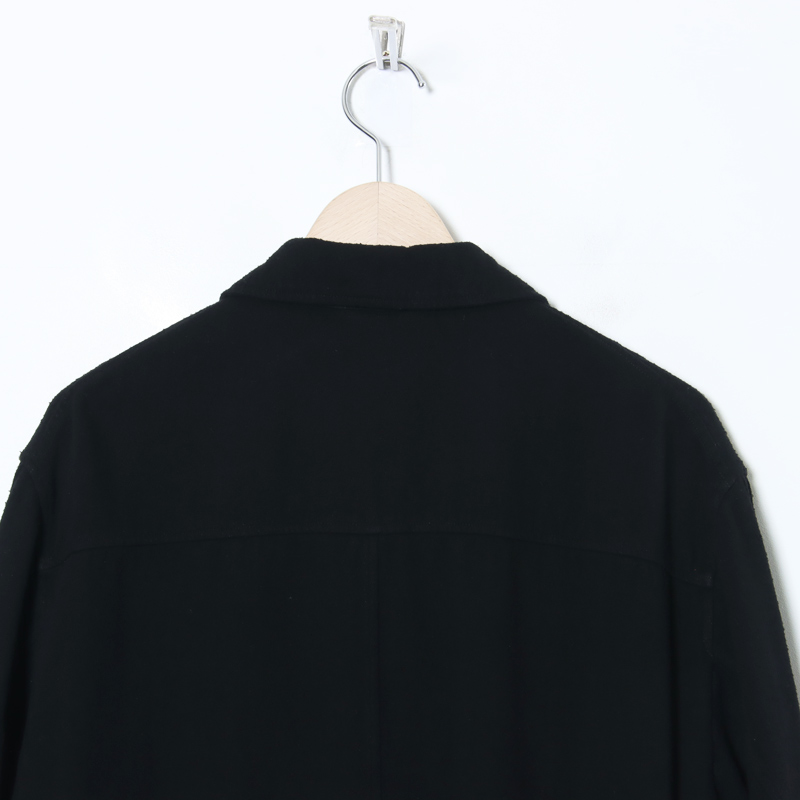 COMOLI (コモリ) シルクネップ ジップショートジャケット