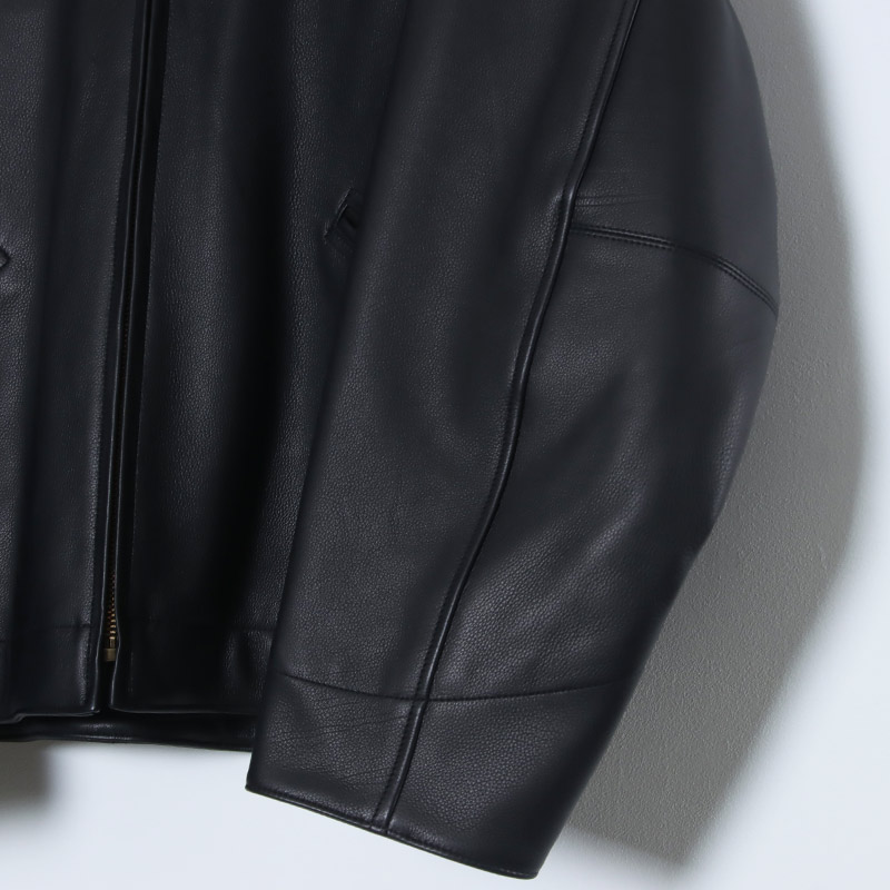 COMOLI (コモリ) カーフスキン ジップショートジャケット